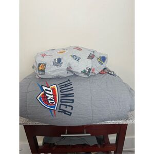 Pottery Barn Teen Twin NBA Western Conference Comforter & Fitted Sheet & Pillowc